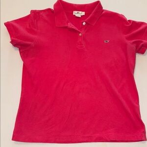 GUC - Vineyard Vines Women's Pink Polo Shirt
